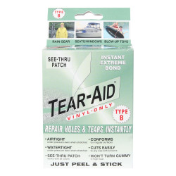 Patch TEAR AID type B pour réparations tissus PVC et Vinyle.