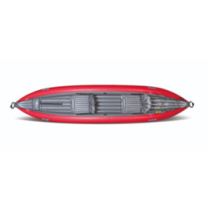 Kayak Gonflable Gumotex Twist 2 rouge et gris dispo chez kayak-online