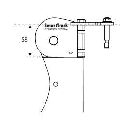 Gouvernail relevable pour Kayak Surfski