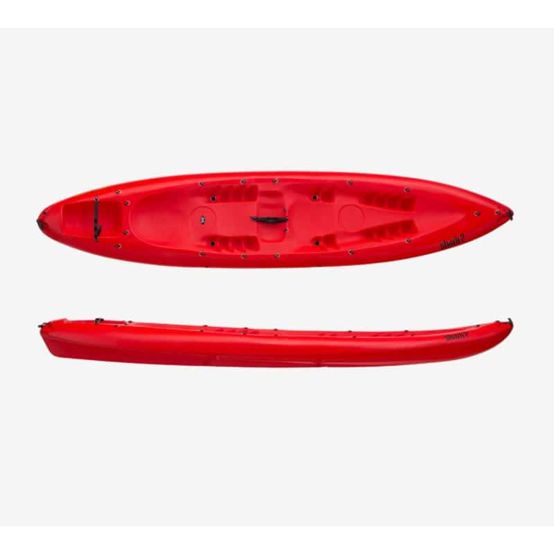 Kayak EXO Shark 2 Sport – Sit-on-top biplace (2+1), stable & insubmers